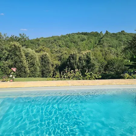 別荘 En Pierre- 8 Pers- 4ch- Piscine & Clim-proche Sarlat- Vue Panoramique Castels
